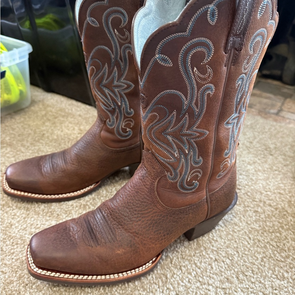 Women's Ariat Brown Leather Western Cowboy Boots